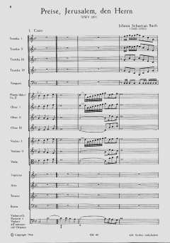 Preise, Jerusalem, den Herrn von Johann Sebastian Bach (Download) 