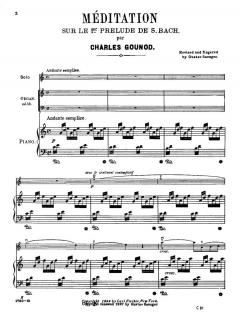 Meditation on the 1st Prelude Of J. S. Bach - Ave Maria von Charles Gounod 