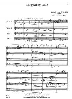 Langsamer Satz von Anton Webern 
