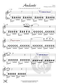 Andante - KV 467 von Wolfgang Amadeus Mozart 