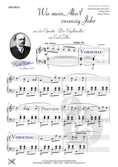 Wie mein Ahn'l zwanzig Jahr von Carl Zeller 