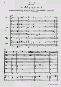 Es erhub sich ein Streit (Johann Christoph Bach) 