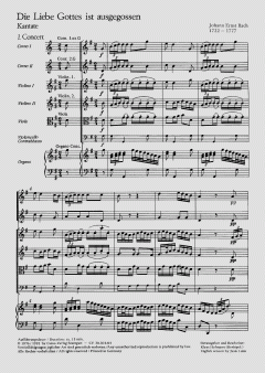 Die Liebe Gottes ist ausgegossen von Johann Ernst Bach (Download) 