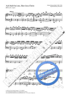 Ach bleib bei uns, Herr Jesu Christ BWV 6, 3 und 6 (J.S. Bach) 