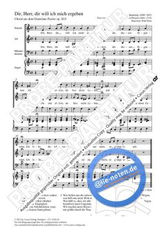 Dir, Herr, dir will ich mich ergeben a-Moll op. 36, 9 (Felix Mendelssohn Bartholdy) 