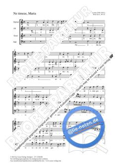 Ne timeas, Maria C-Dur von Tomás Luis de Victoria (Download) 