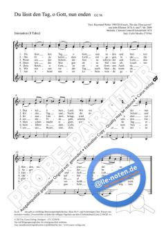 Du lässt den Tag, o Gott, nun enden F-Dur (2012) von Colin Mawby (Download) 