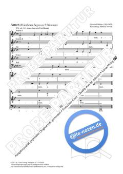 Amen As-Dur von Orlando Gibbons (Download) 