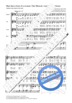 Der Mensch, vom Weibe geboren von Samuel Sebastian Wesley (Download) 