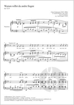 Warum willst du and're fragen von Clara Schumann 