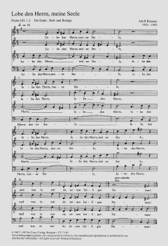 Lobe den Herrn, meine Seele von Adolf Brunner (Download) 