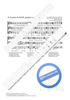 Es kommt ein Schiff, geladen e-Moll von Hugo Distler (Download) 