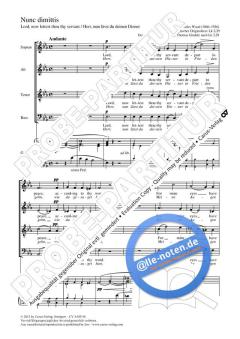Nunc dimittis von Charles Wood (Download) 