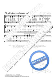 Als ich bei meinen Schafen wacht a-Moll von Diethard Hellmann (Download) 