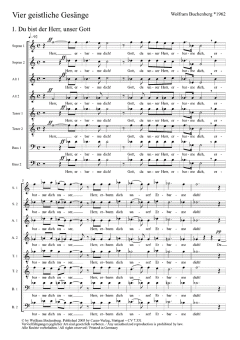 4 geistliche Gesänge (Wolfram Buchenberg) 
