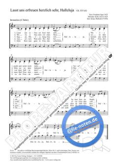 Lasst uns erfreuen herzlich sehr, Halleluja C-Dur von Klaus Wallrath (Download) 