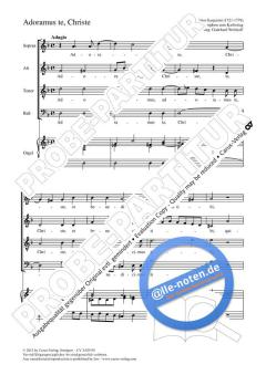Adoramus te d-Moll von Quirino Gasparini (Download) 