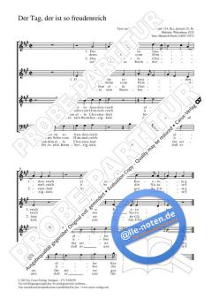 Der Tag, der ist so freudenreich von Heinrich Finck (Download) 