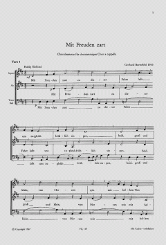 Mit Freuden zart zu dieser Fahrt (Gerhard Bornefeld) 