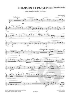 Chanson et Passepied op. 16 von Jeanine Rueff 