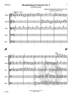 Brandenburgisches Konzert Nr. 3 von Johann Sebastian Bach 