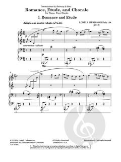 Romance, Etude, and Chorale op. 134 von Lowell Liebermann 