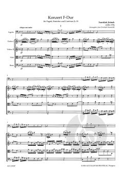 Fagottkonzert F-Dur (Erstausgabe)  von Frantisek Jiránek 