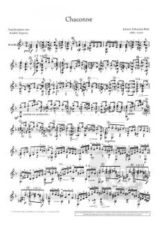 Chaconne d-Moll BWV 1004 von Johann Sebastian Bach 