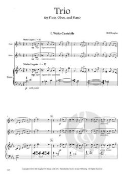 Trio für Flöte, Oboe, Klavier von Bill Douglas 