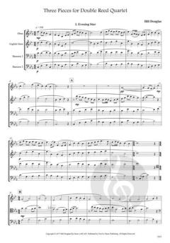 Three Pieces for Double Reed Quartet von Bill Douglas 
