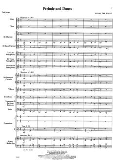 Prelude and Dance (Elliot del Borgo) >> Noten