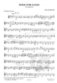 Dixie for Saxes - Divertimento von Pedro Iturralde 