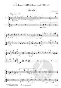 Música incidental campesina von Leo Brouwer 