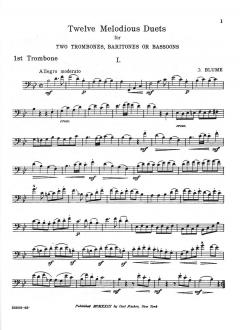 12 Melodious Duets von Oskar Blume 