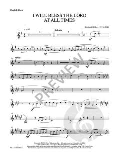 I Will Bless the Lord at All Times von Richard Hillert 