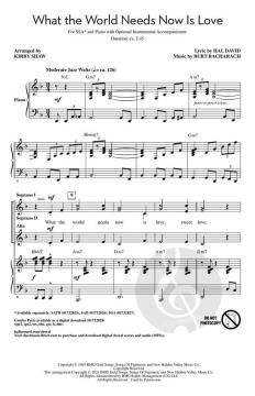 What the World Needs Now Is Love von Burt Bacharach (Download) 