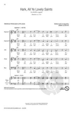 5 Englische Madrigale (Download) 
