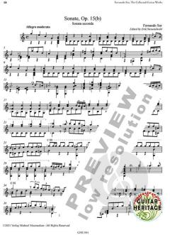 Collected Works for Guitar 4 von Fernando Sor (Download) 