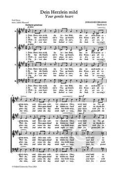 Six Romantic Partsongs von Johannes Brahms (Download) 