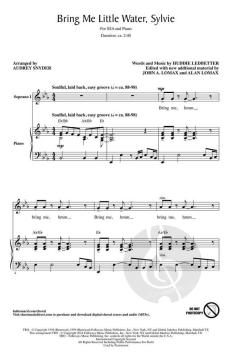 Bring Me Little Water, Sylvie von Huddie Ledbetter (Download) 