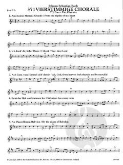 371 vierstimmige Choräle von Johann Sebastian Bach 