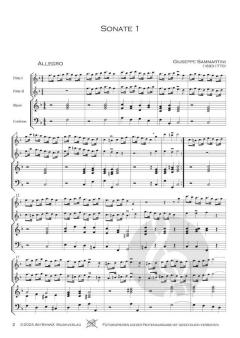 12 Sonaten Band 1: Sonaten 1-4 von Giuseppe Sammartini 