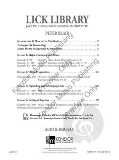 Lick Library - Alto & Bari Sax von Peter Blair (Download) 