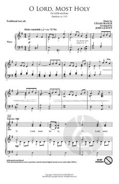 O Lord, Most Holy von César Franck (Download) 