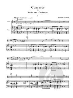 Concerto Fo Violin and Orchestra von William Schuman 