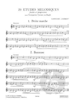 20 Etudes melodiques faciles et progressives 1 von Robert Bouche 