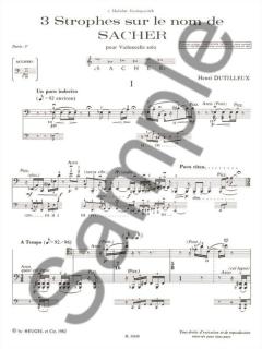 3 Strophes sur Le Nom de Paul Sacher von Henri Dutilleux 