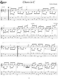 13 Easy Brazilian Choros for Solo Guitar von Carlos Almada 