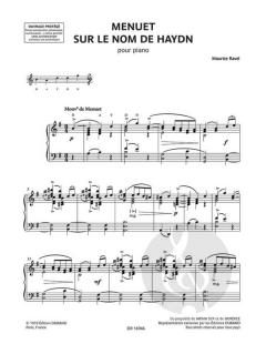 Menuet sur le nom de Haydn von Maurice Ravel 