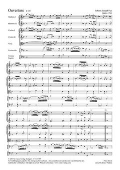 Ouverture in d-Moll von Johann Joseph Fux 